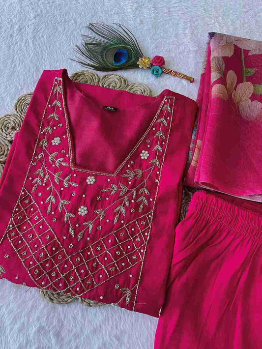 Designers Kurti Pent Dupatta Set